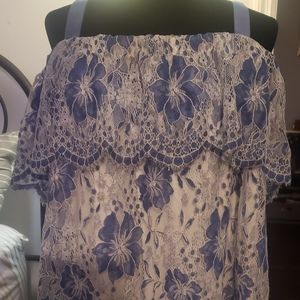 Lane Bryant Lace off shoulder blouse